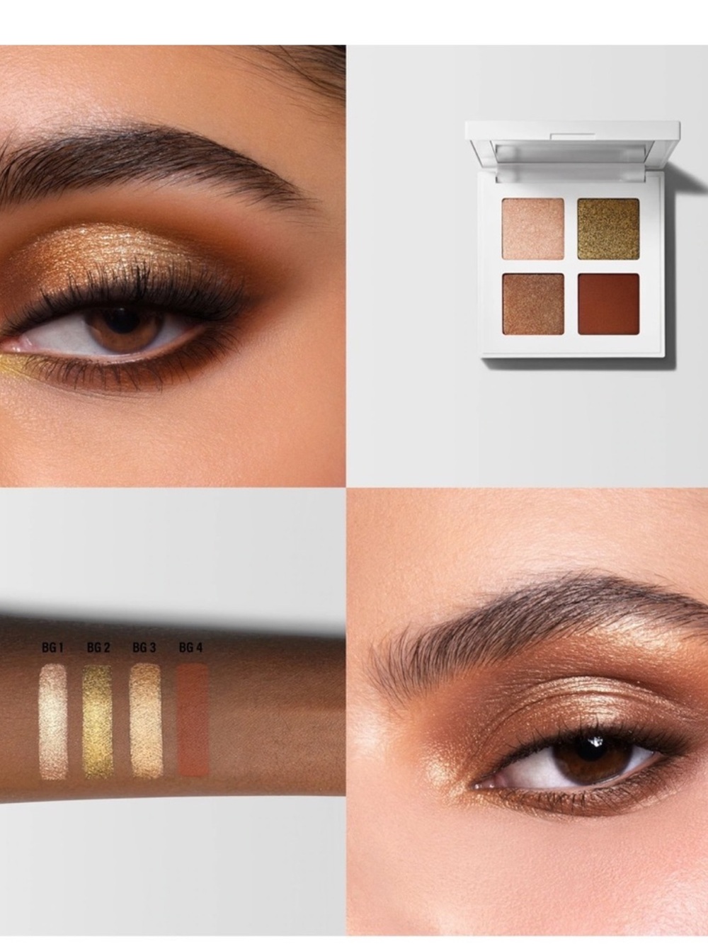 Makeup by Mario ✅ Glam Quad Eyeshadow Palette BRONZE 🌟NIB
